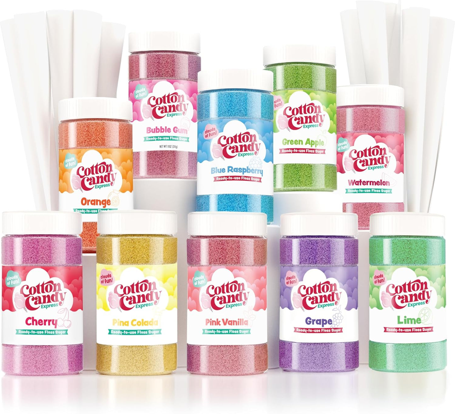 Cotton Candy Express Floss Sugar and Cones Variety Pack Review