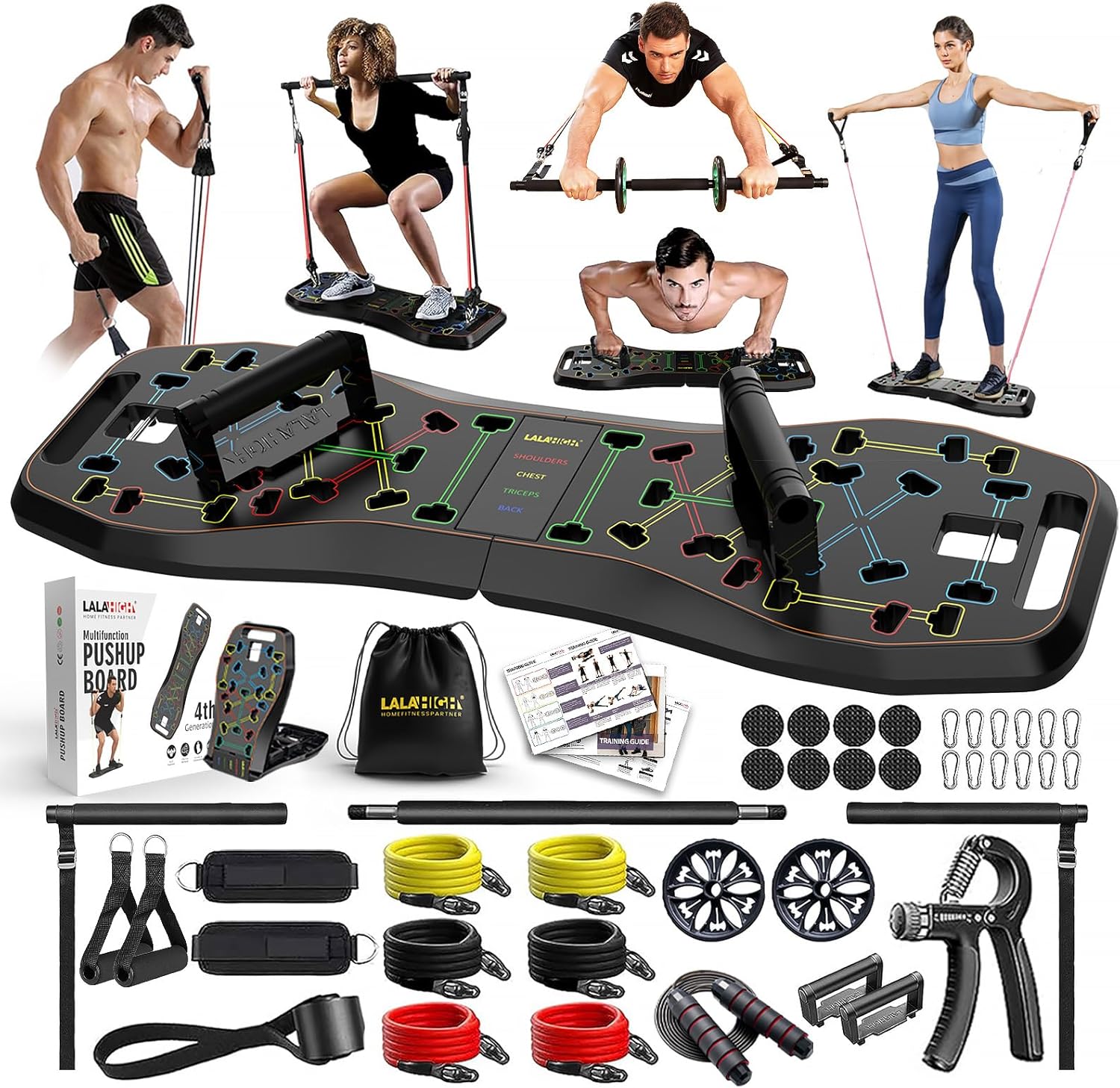 LALAHIGH Portable Home Gym: Full Body Workout Set