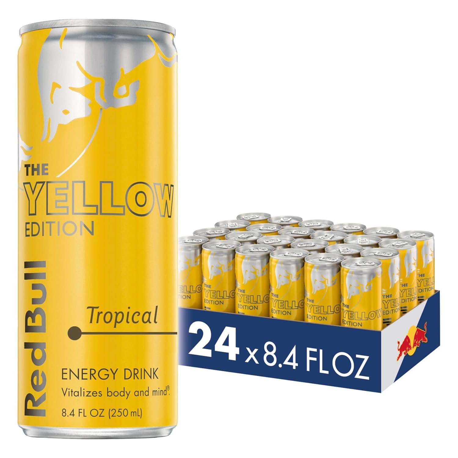 Red Bull Yellow Edition Energy Drink: Tropical Flavor Boost