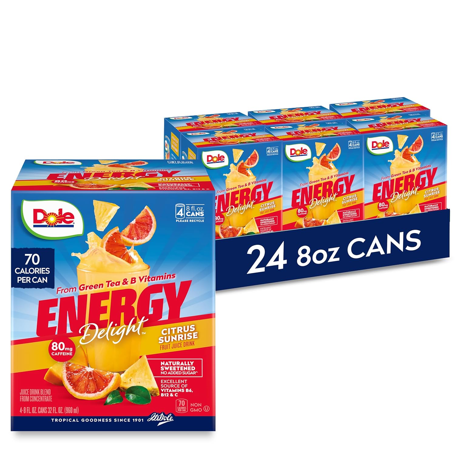 Dole Energy Delight Citrus Sunrise Juice Drink for Healthy Boost