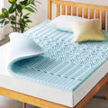 Mellow 1.5 in 5-Zone Memory Foam Mattress Topper - Cooling Gel Comfort