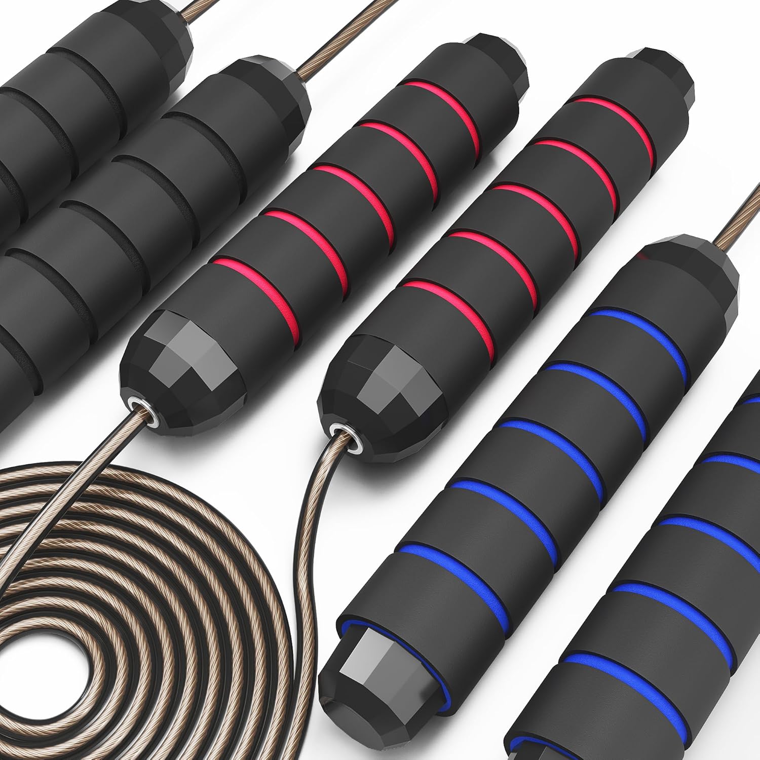 Tangle-Free Speed Jump Rope 3 Pack - Slim Body Fitness