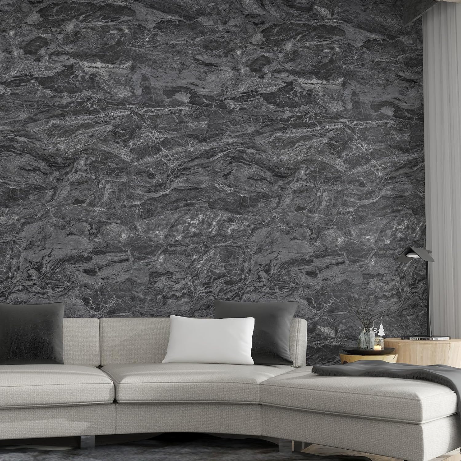 Extra Wide Marble Granite Contact Paper for Kitchen Countertops
