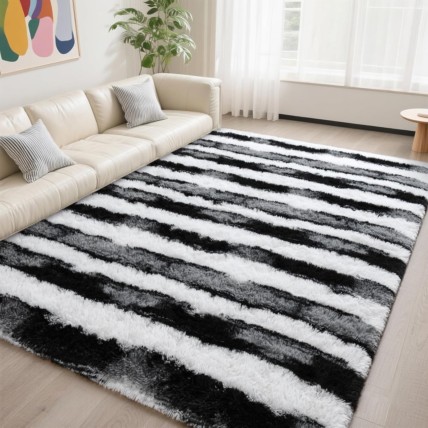 DweIke Extra Large Fluffy Area Rug for Living Room and Bedroom