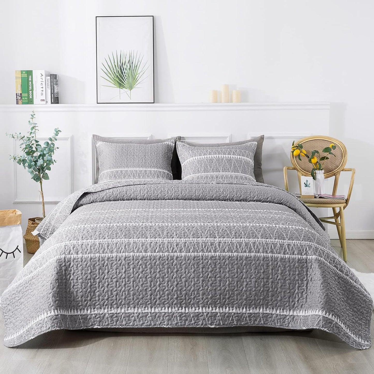 Andency California King Quilt Set - Lightweight Boho Bedspread