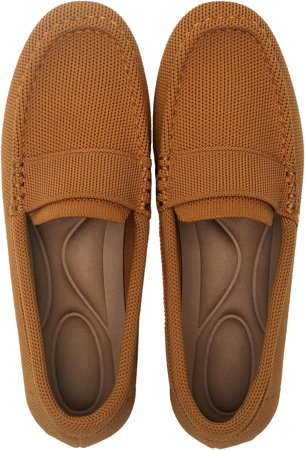 Women's Lightweight Knitted Loafers Casual Flat Shoes for Comfort