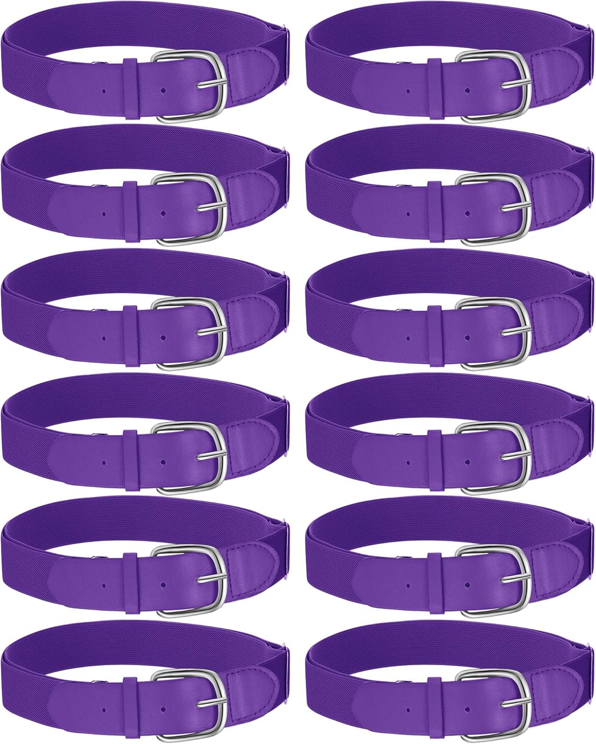 Hercicy 12 Pcs Baseball Belts for Youth and Adults Adjustable
