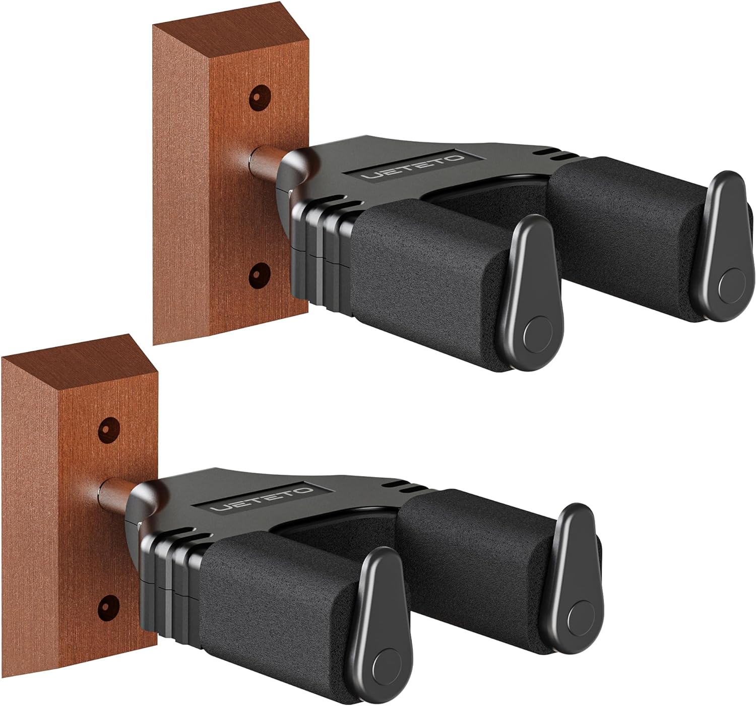Secure Your Guitars with Auto-Lock Hooks - 2 Pack