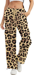 Camo Pants Women High Waisted Wide Leg Baggy Cargo - Cotton Fit
