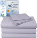 100% Cotton Sateen Split King Sheet Set - Luxury 800 Thread Count