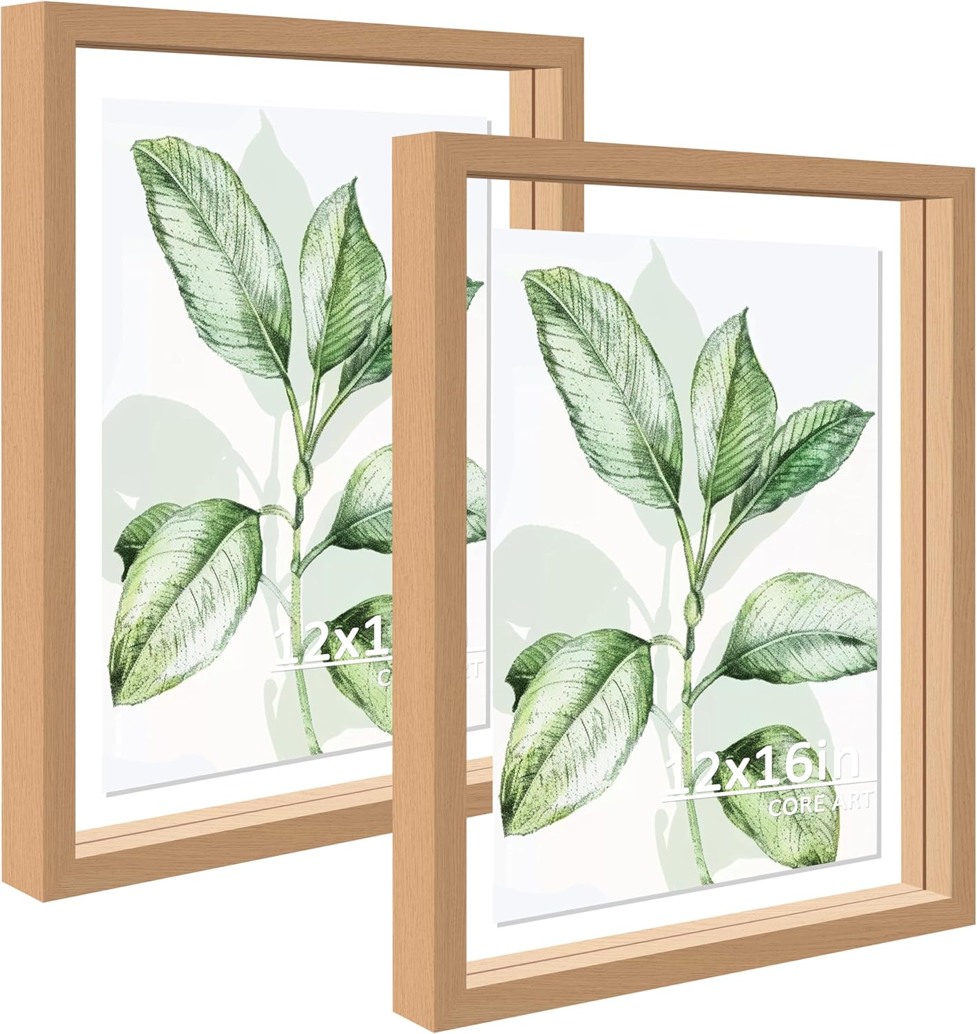 CORE ART 12x16 Floating Picture Frame Set for Stylish Displays