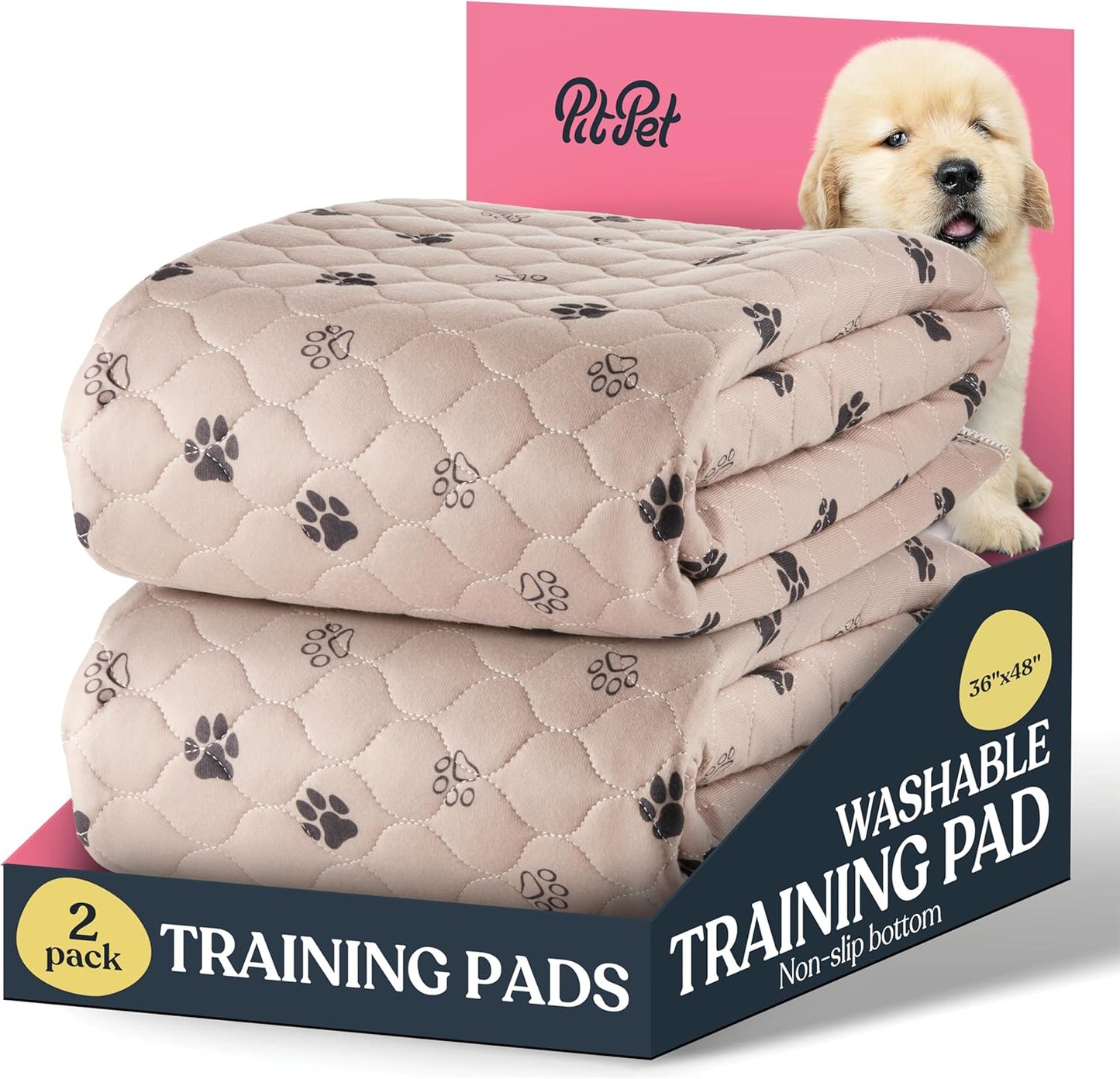 Super Absorbent Washable Pee Pads for Dogs - 2-Pack Quality