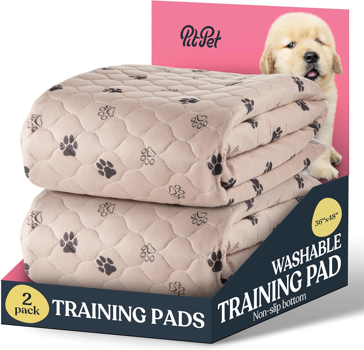 Super Absorbent Washable Pee Pads for Dogs - 2-Pack Quality