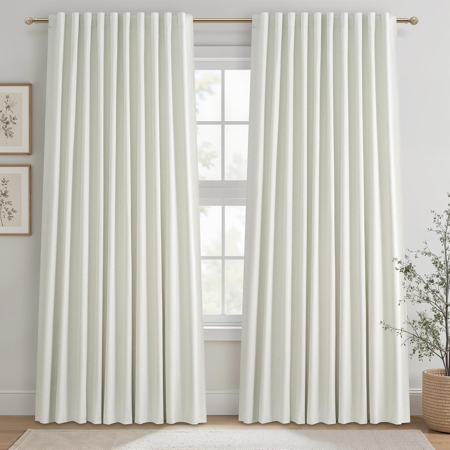 Cute Blackout Curtains for Living Room and Sliding Glass Doors