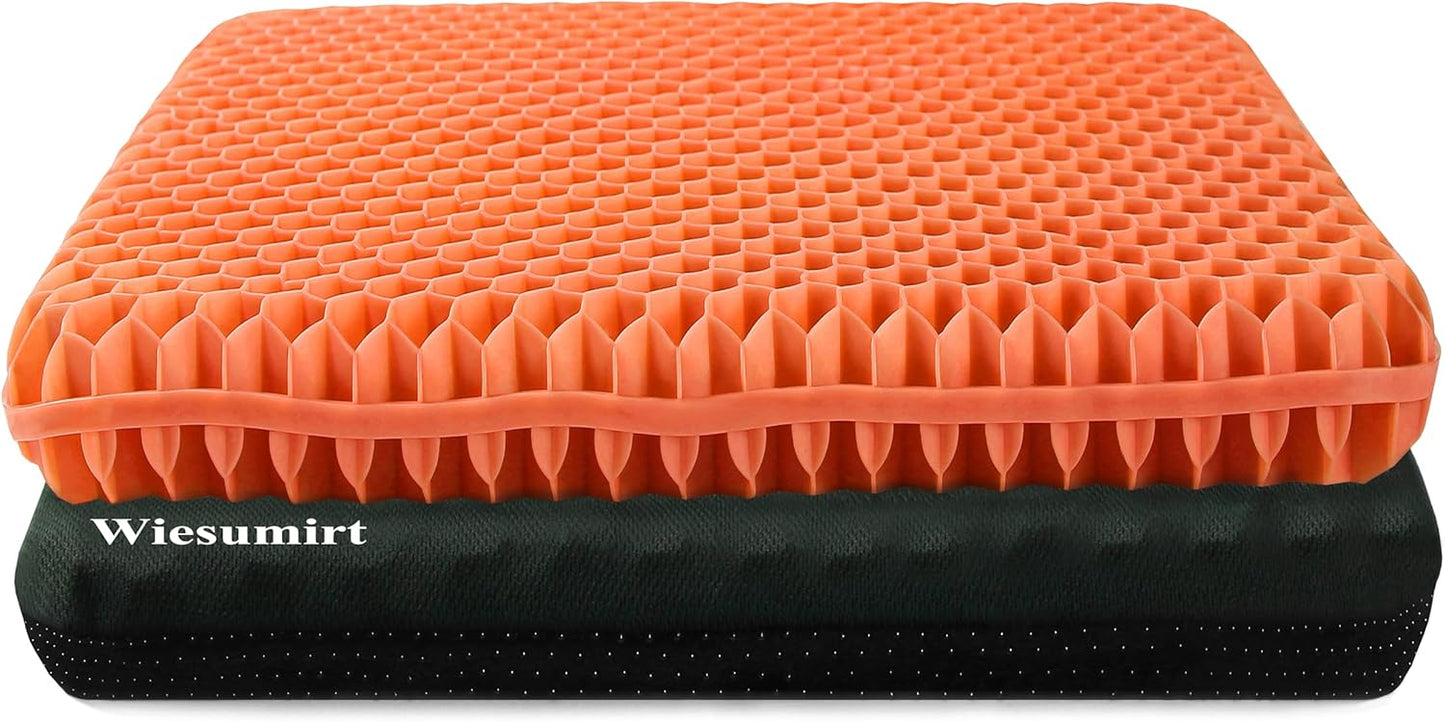 Plus Size Gel Seat Cushion for Long Sitting and Pain Relief