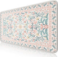 iCasso Pink Floral Desk Mat XXL Large Desk Pad - Smooth