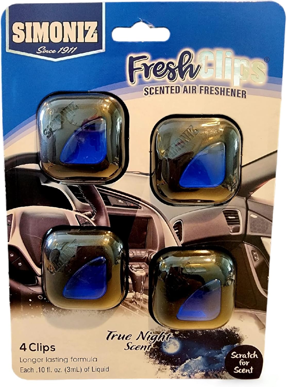 Simoniz True Night Odor Eliminator Vent Clips