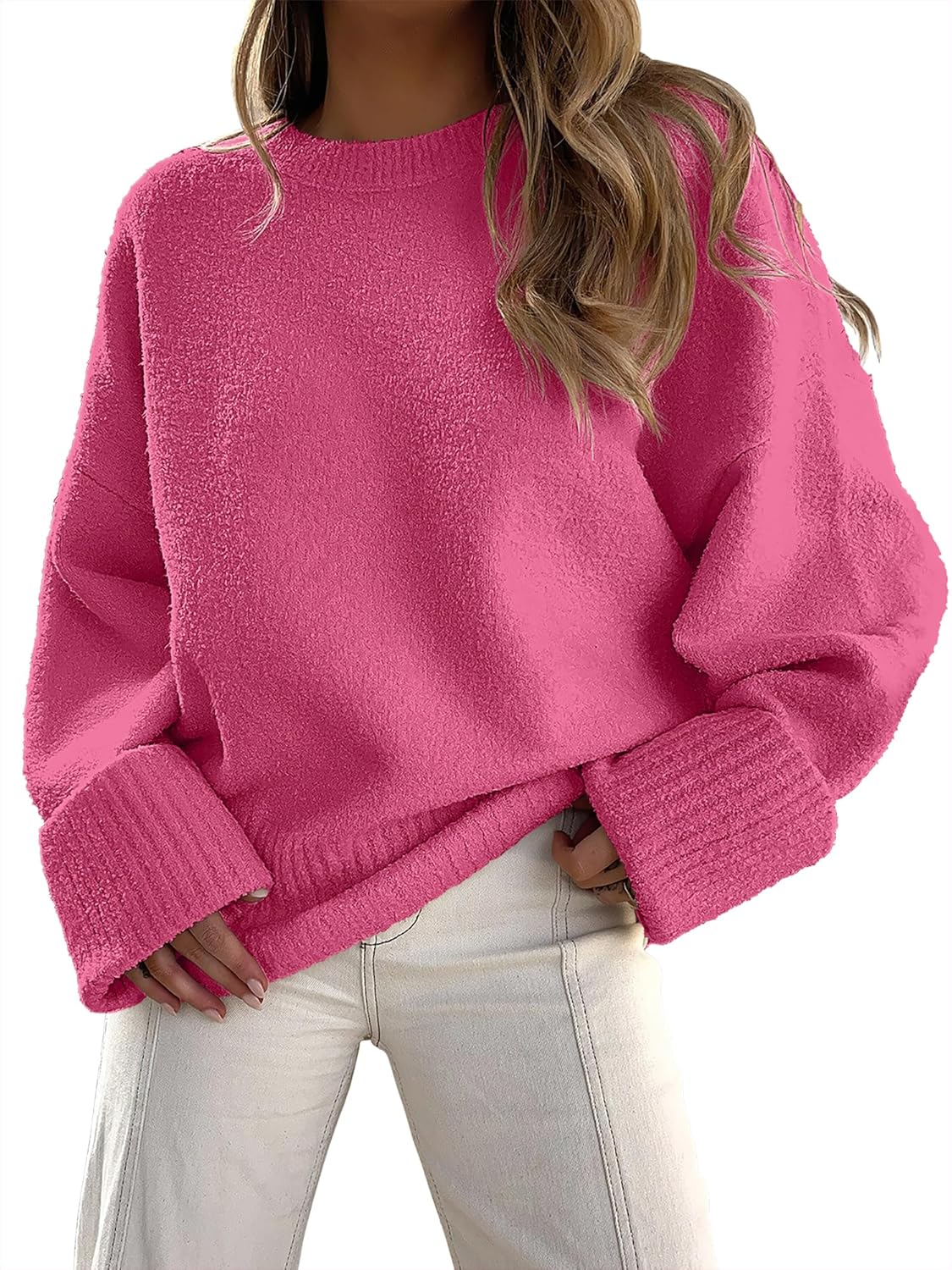 Oversized Women's Sweaters for Fall - Cozy Fuzzy Knit Style