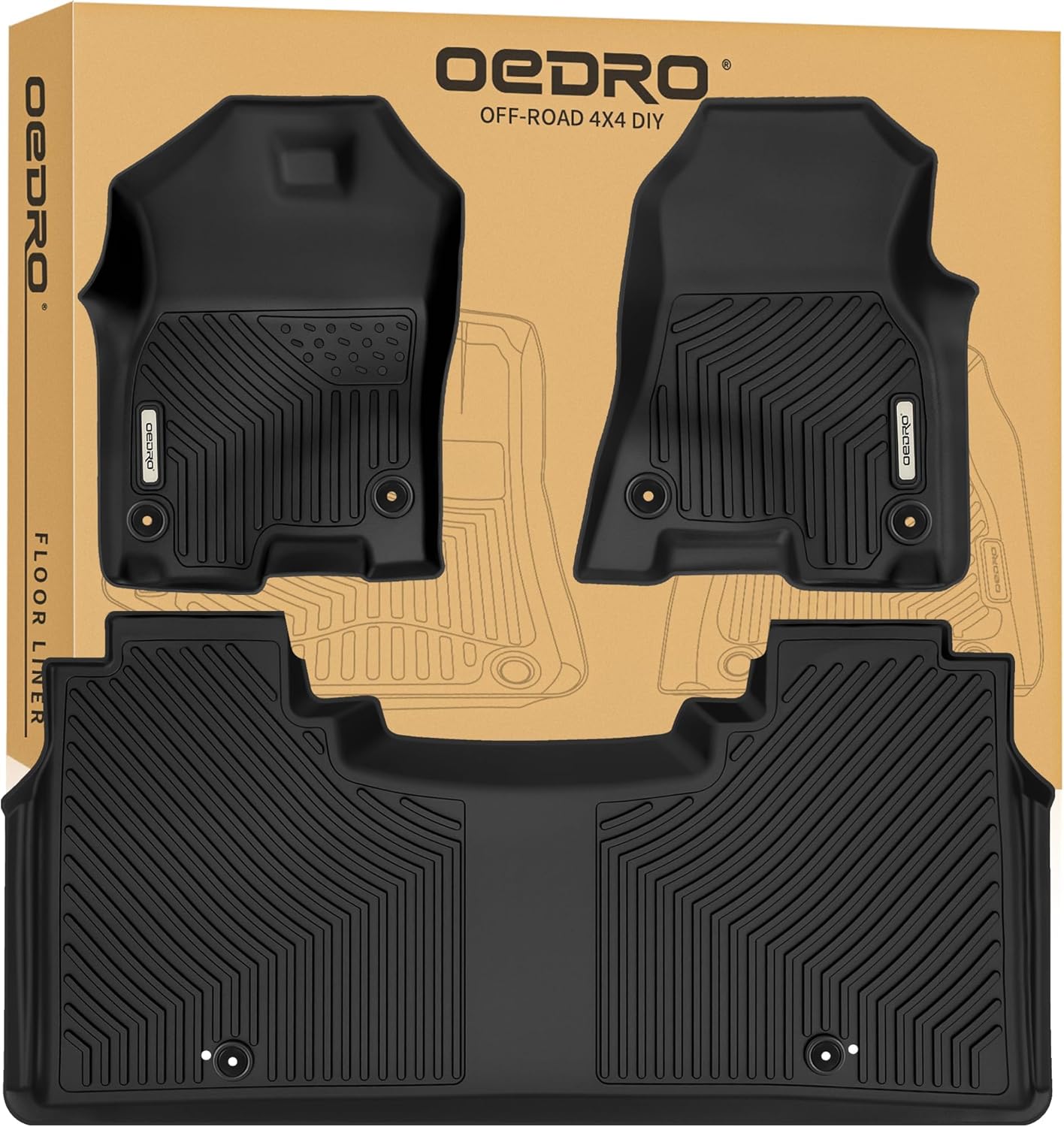 Custom Fit OEDRO Floor Mats for 2019-2024 Dodge Ram 1500