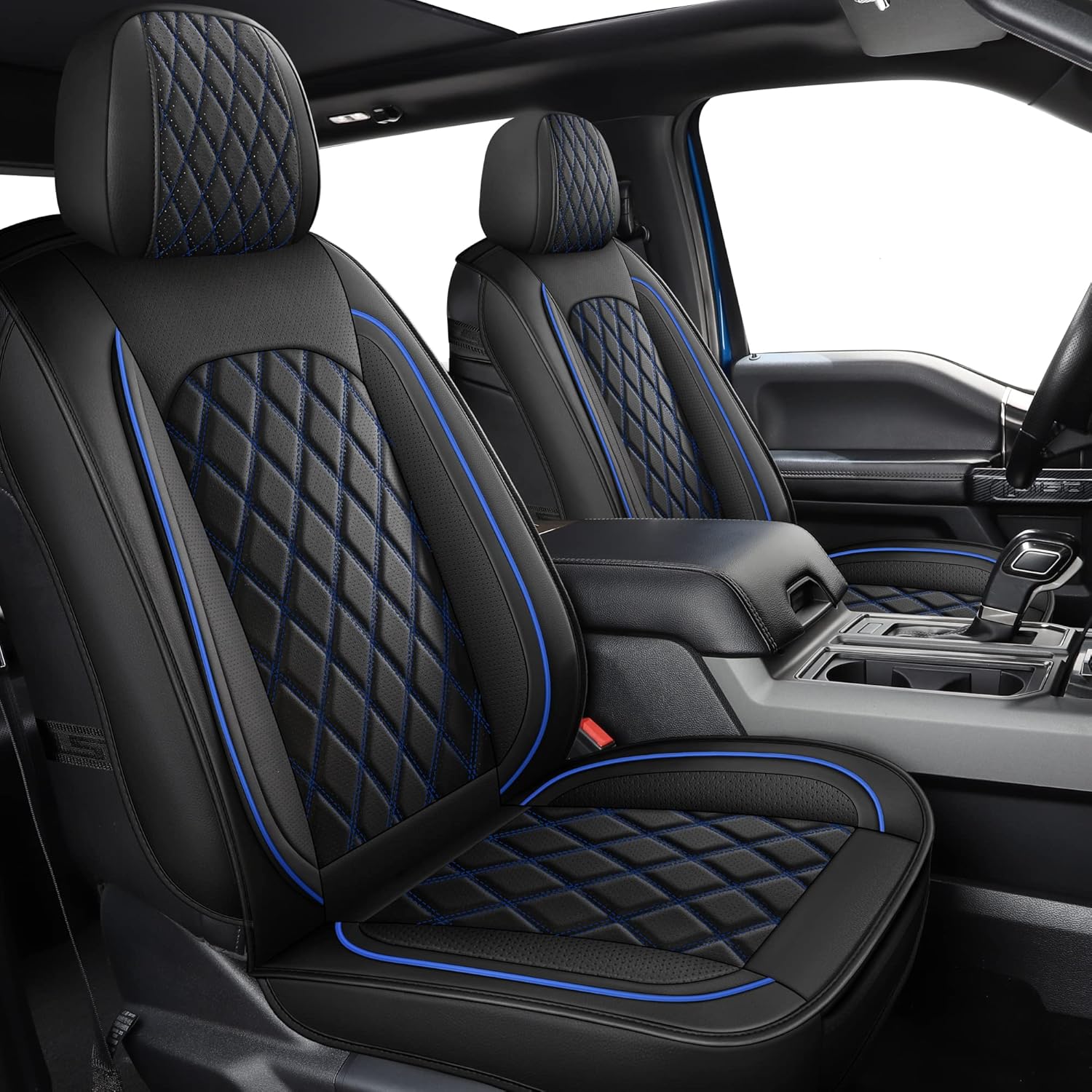 MIROZO Waterproof Faux Leather Seat Covers for Universal Fit