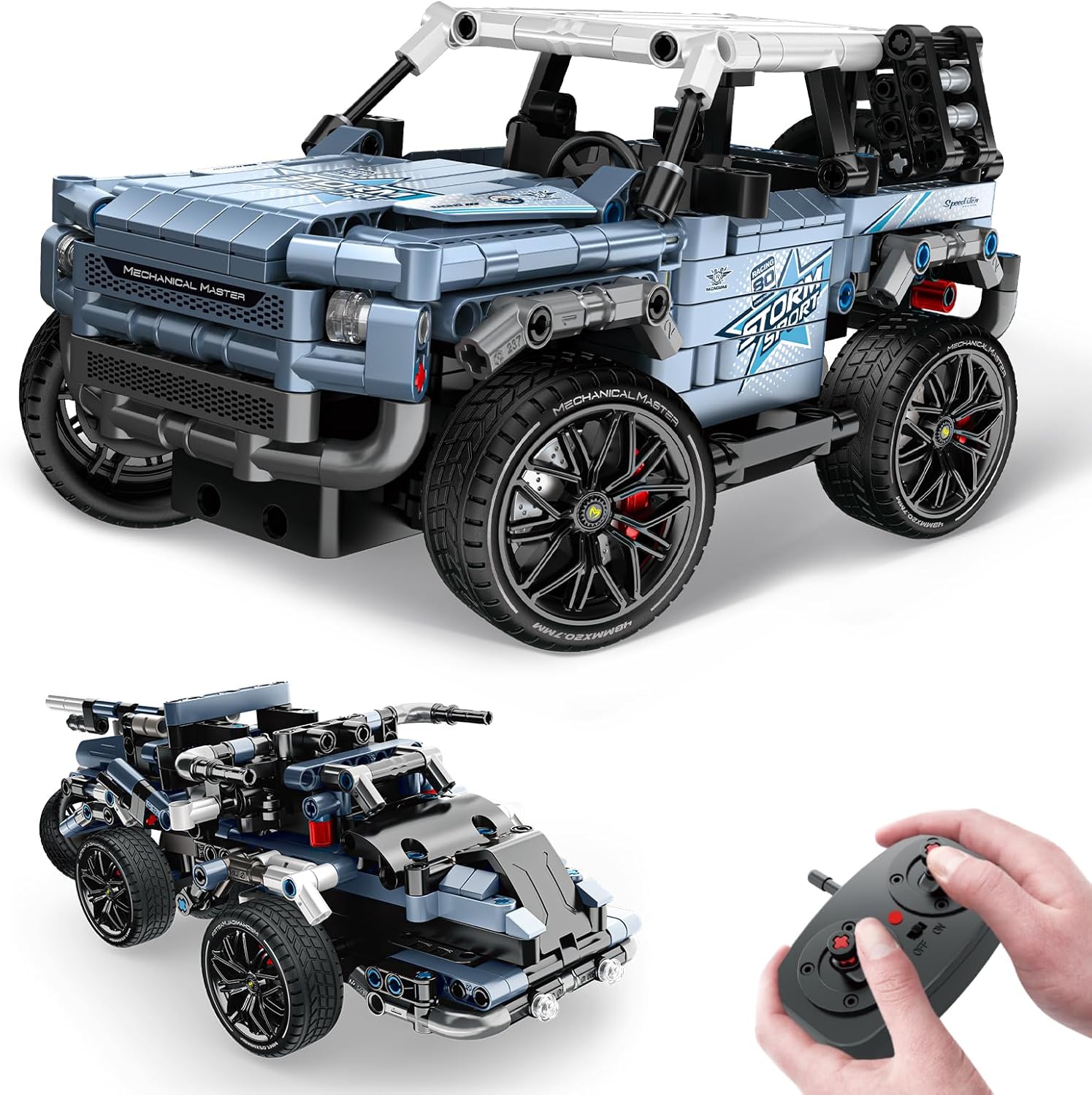 Off Road Pickup 4x4 Building Kit for Kids - Remote Control Fun