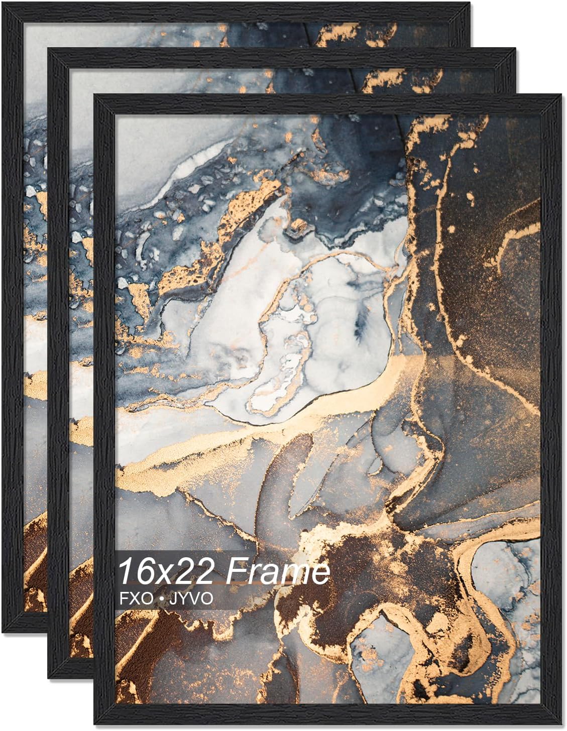 Engineered Wood 16x22 Picture Frame Set of 3 for Photos