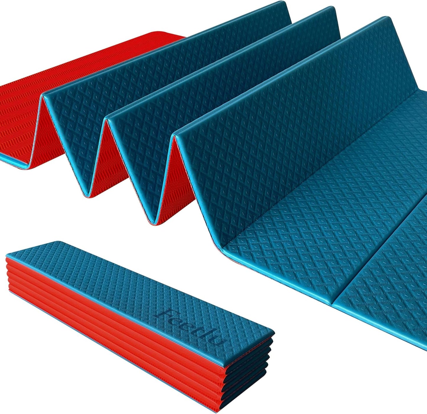 Feetlu Foldable Yoga Mat - Large & Thick for Easy Storage