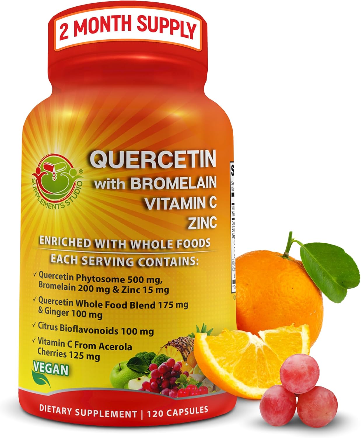 Quercetin with Bromelain and Vitamin C for Immune Support