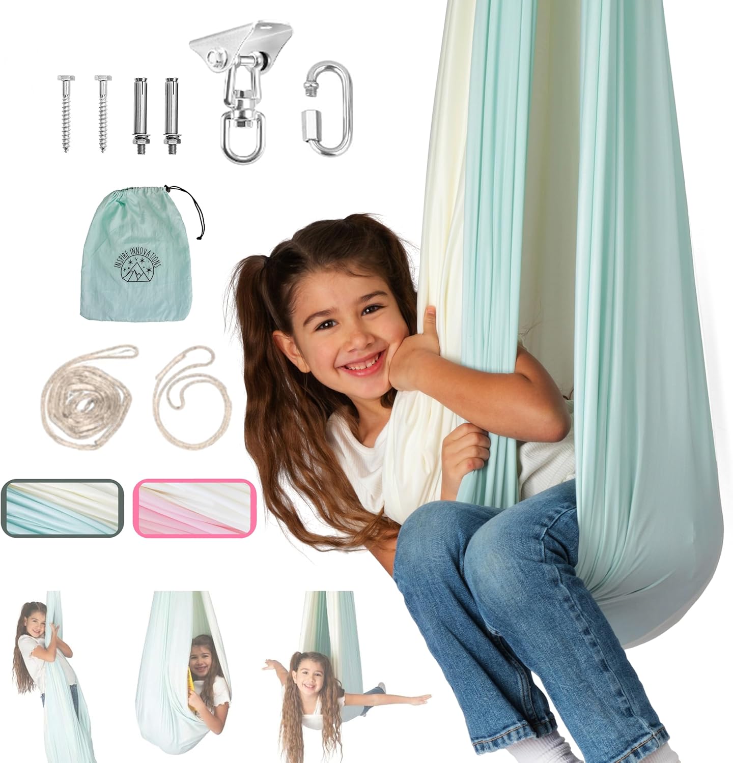 Double Layer Kids Sensory Swing for Indoor & Outdoor Use