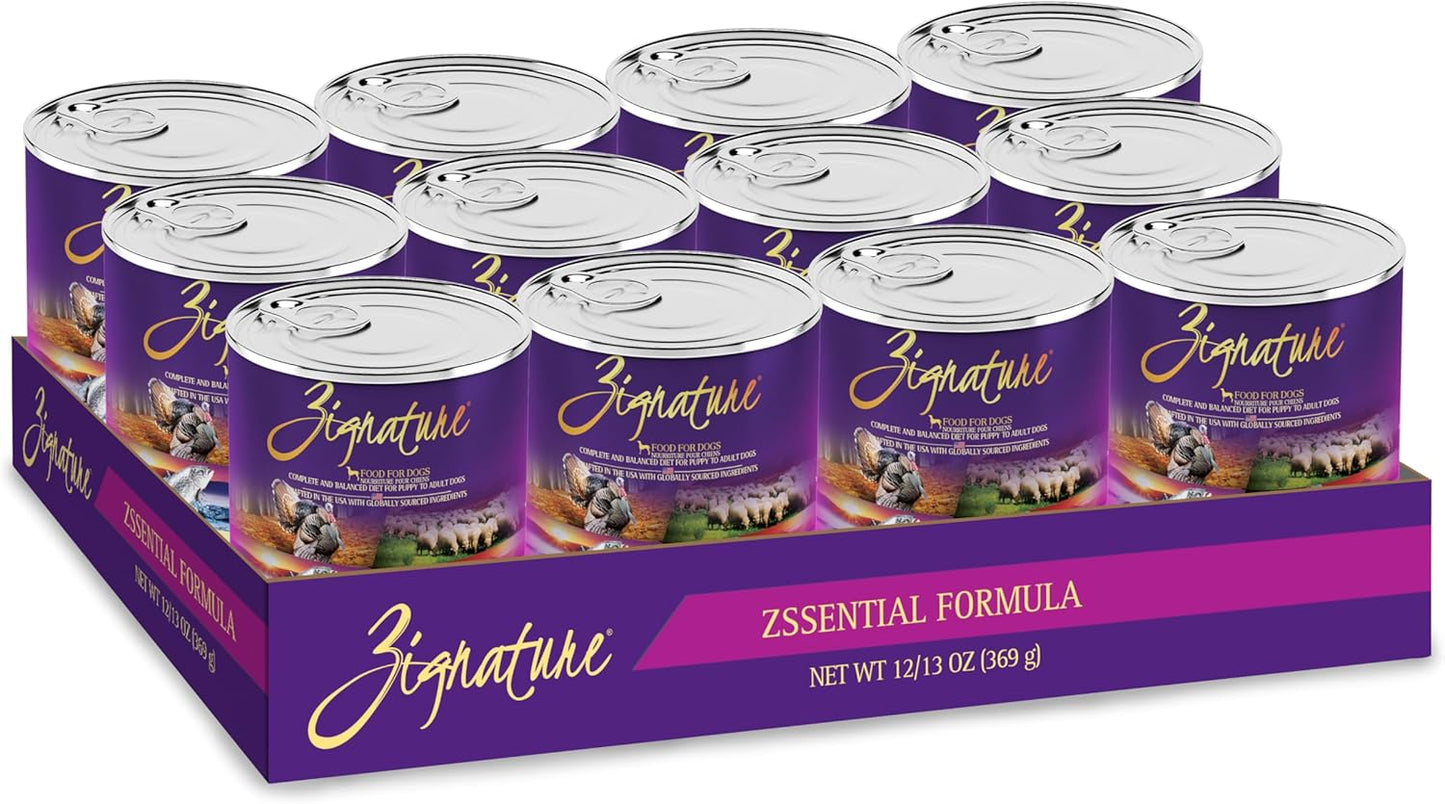 Zignature Zssential Formula Wet Canned Dog Food for Healthy Pets
