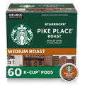 Starbucks K-Cup Pike Place Roast Medium - 60 Pods Single-Serve