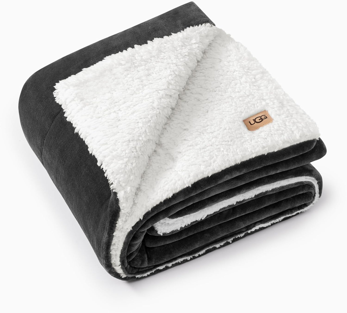 UGG Nita Throw Blanket Soft Reversible Plush for Couch or Bed