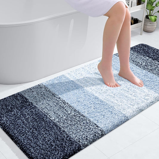 OLANLY Bathroom Runner Rugs 54x24 - Soft Microfiber Mats