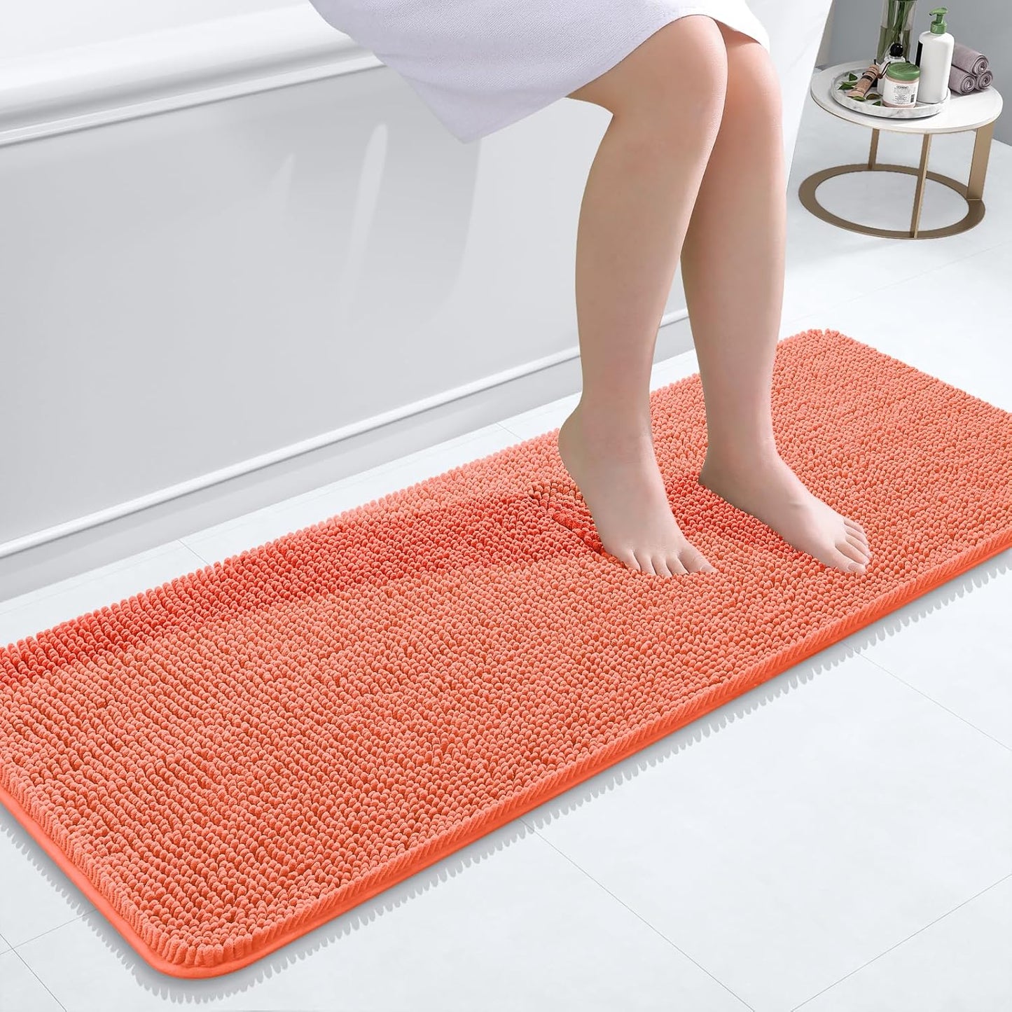 OLANLY Extra Soft Chenille Bath Rugs for Ultimate Comfort