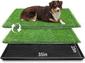 Extra Large Grass Porch Potty Tray 35in x 23in - 2-Pack Replacement