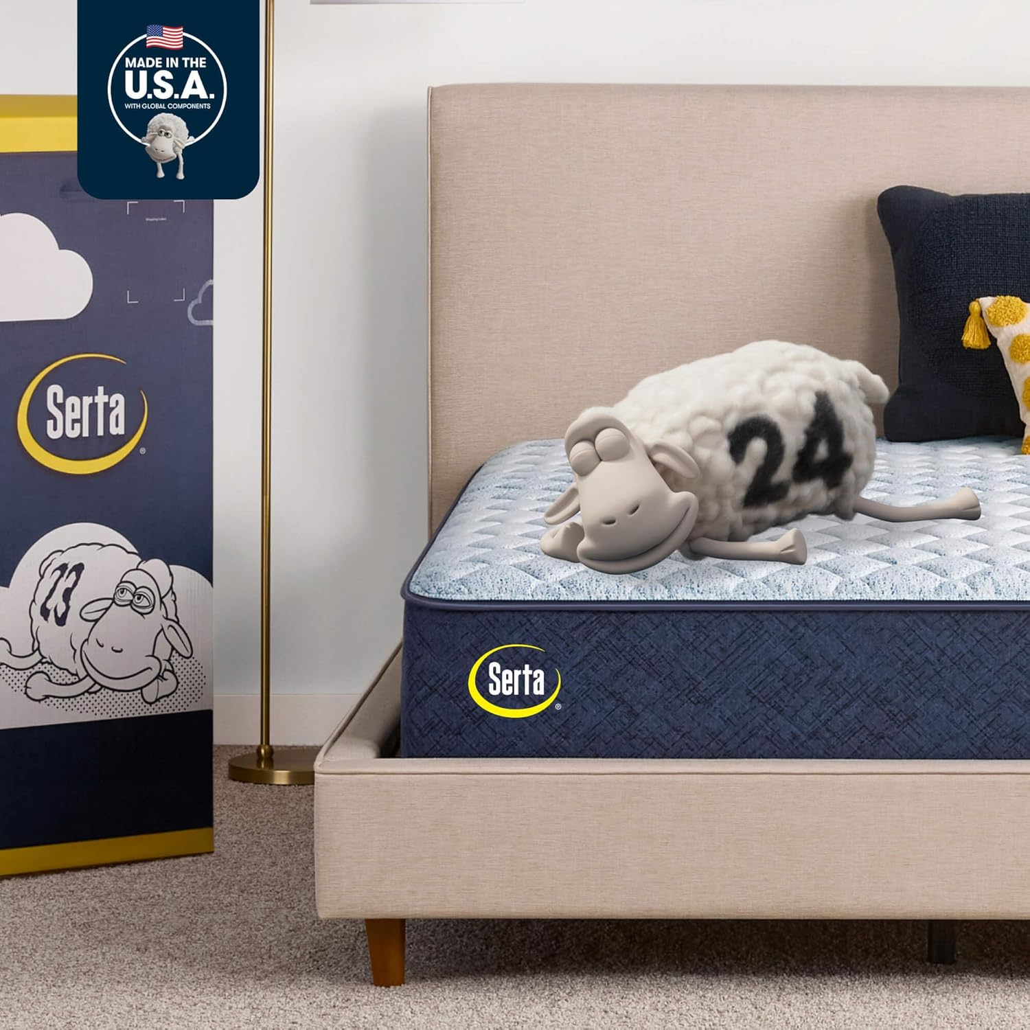Serta Sleeptrue Medium 12 in Full Hybrid Mattress for Comfort