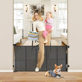 Retractable 26 in Tall Step Over Baby Gate - Space Saving Mesh Gate