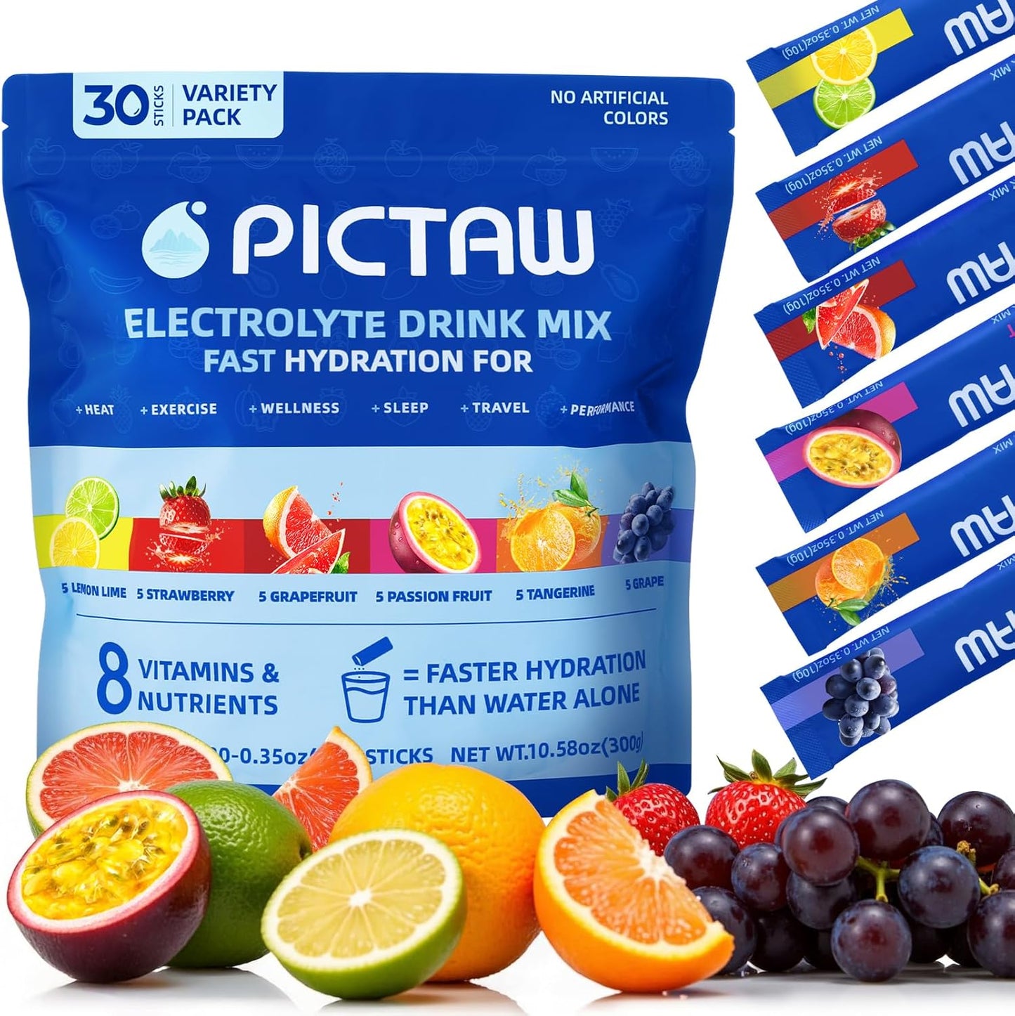 Electrolytes Powder Packets for Instant Hydration Relief