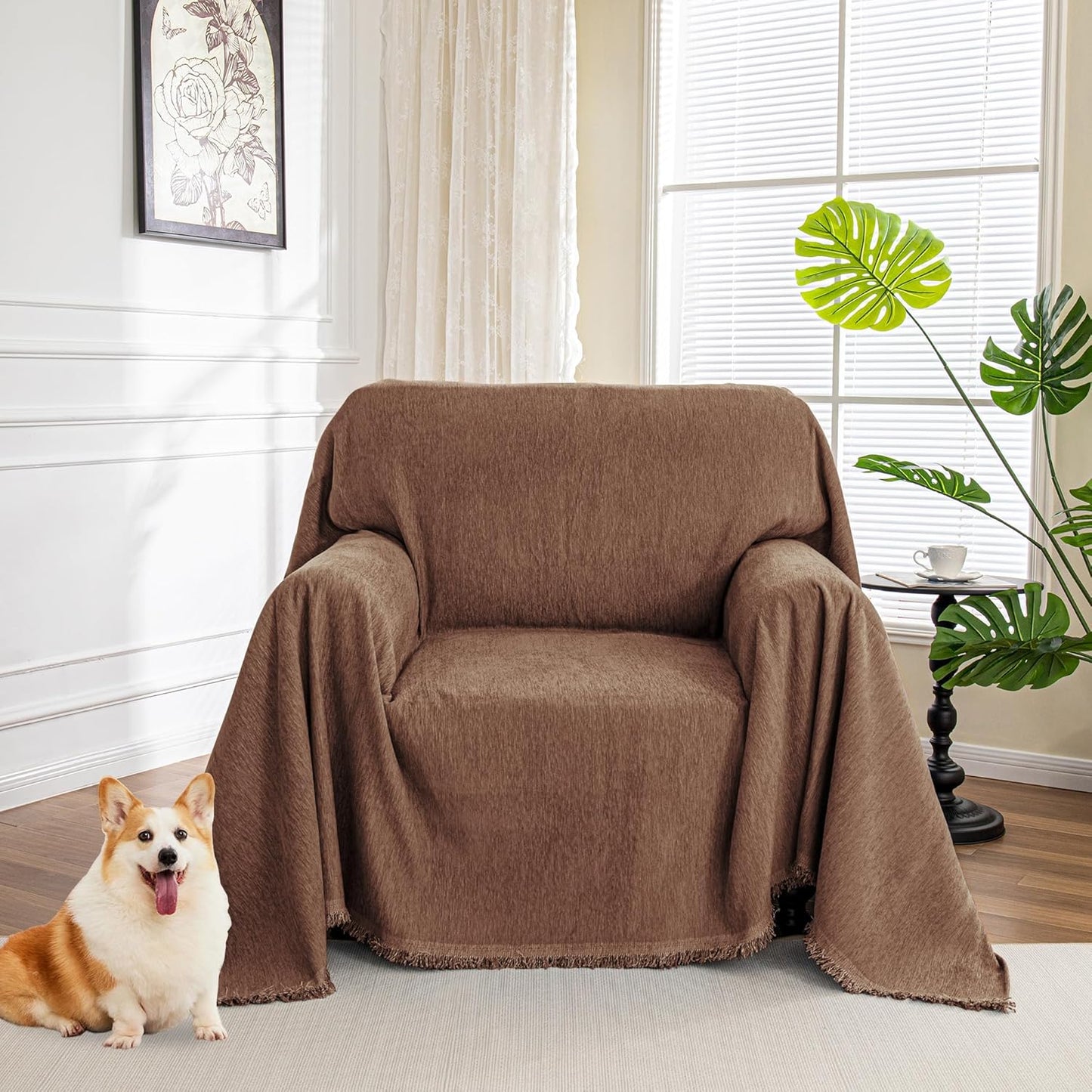MYSKY HOME Couch Covers for Pet Sofa, Non Slip & Washable