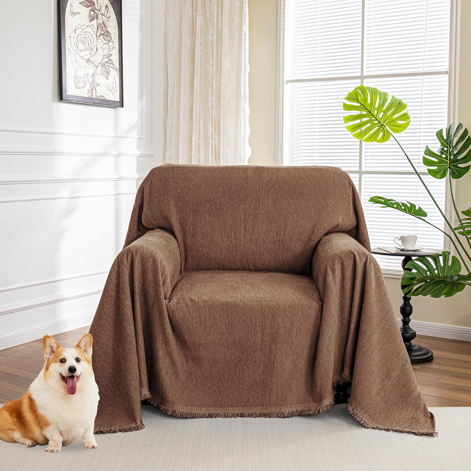 MYSKY HOME Couch Covers for Pet Sofa, Non Slip & Washable