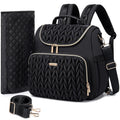 20L Convertible Diaper Bag Backpack - Quilted Waterproof Nylon