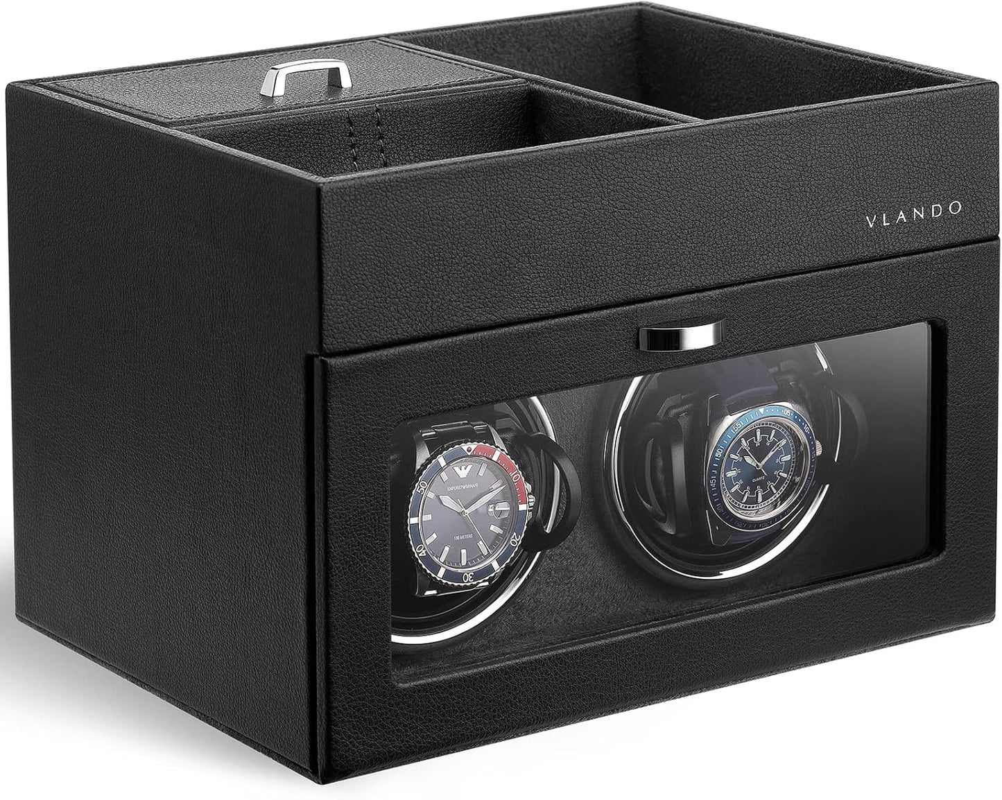 Vlando Dual Watch Winder - Japanese Motor, LED Light