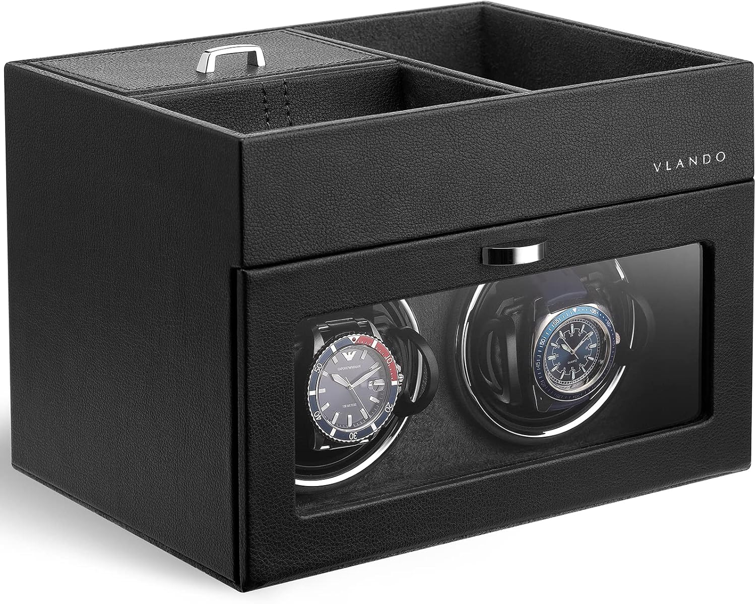Vlando Dual Watch Winder - Japanese Motor, LED Light