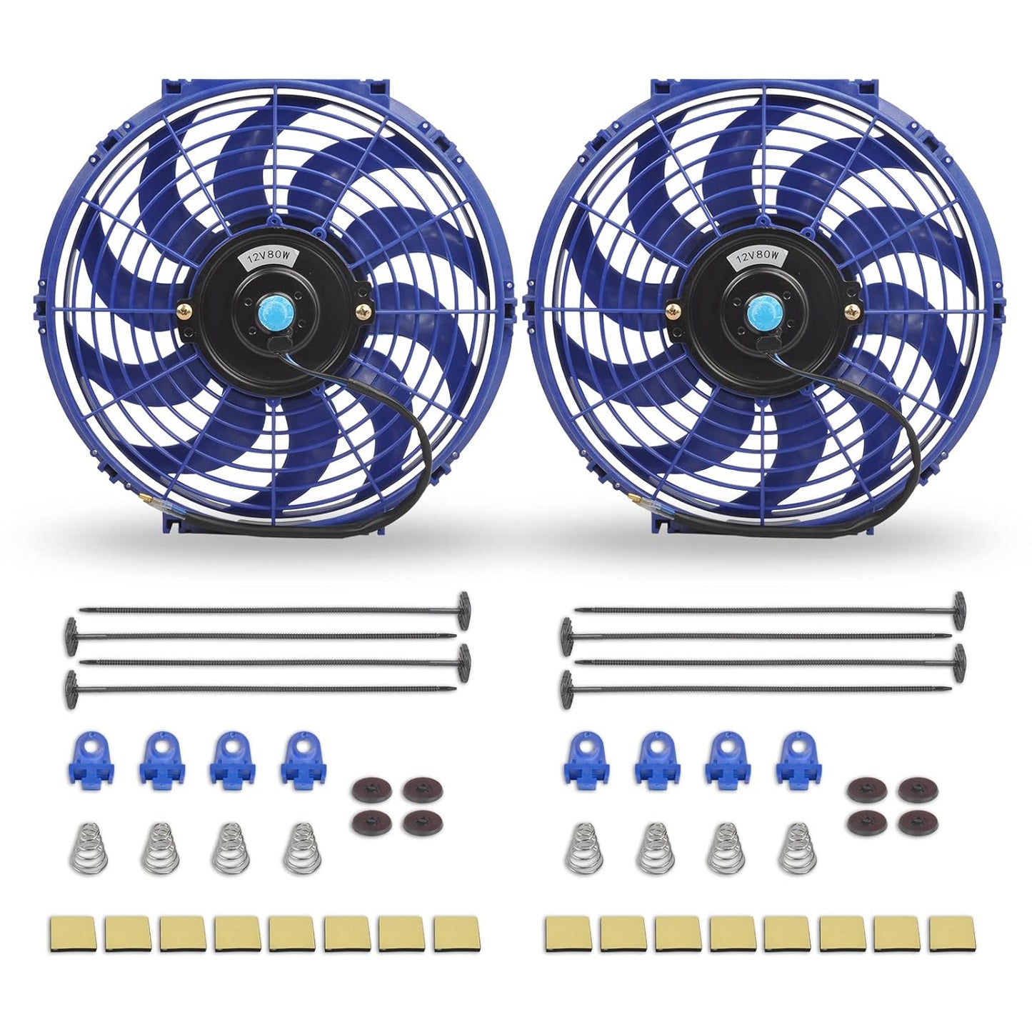 12 Inch Universal Slim Fan Push Pull Electric Radiator Cooling