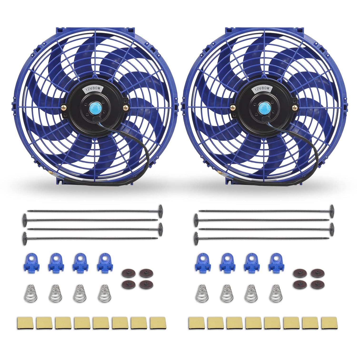 12 Inch Universal Slim Fan Push Pull Electric Radiator Cooling