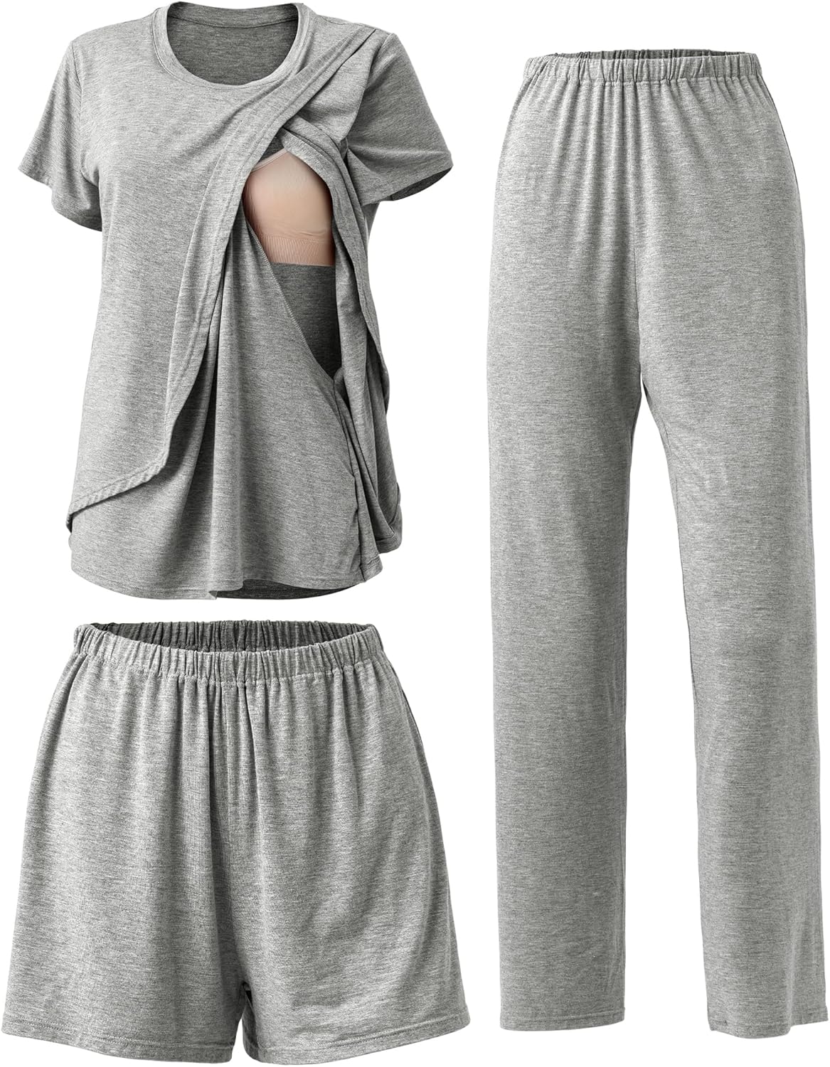 Postpartum Nursing Pajamas Set for Comfortable Breastfeeding