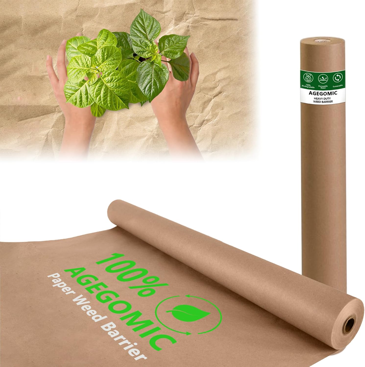 Biodegradable Weed Barrier for Heavy Duty Garden Use