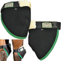 Click Horse Hock Shield Black with Green Trim - Hock Protection