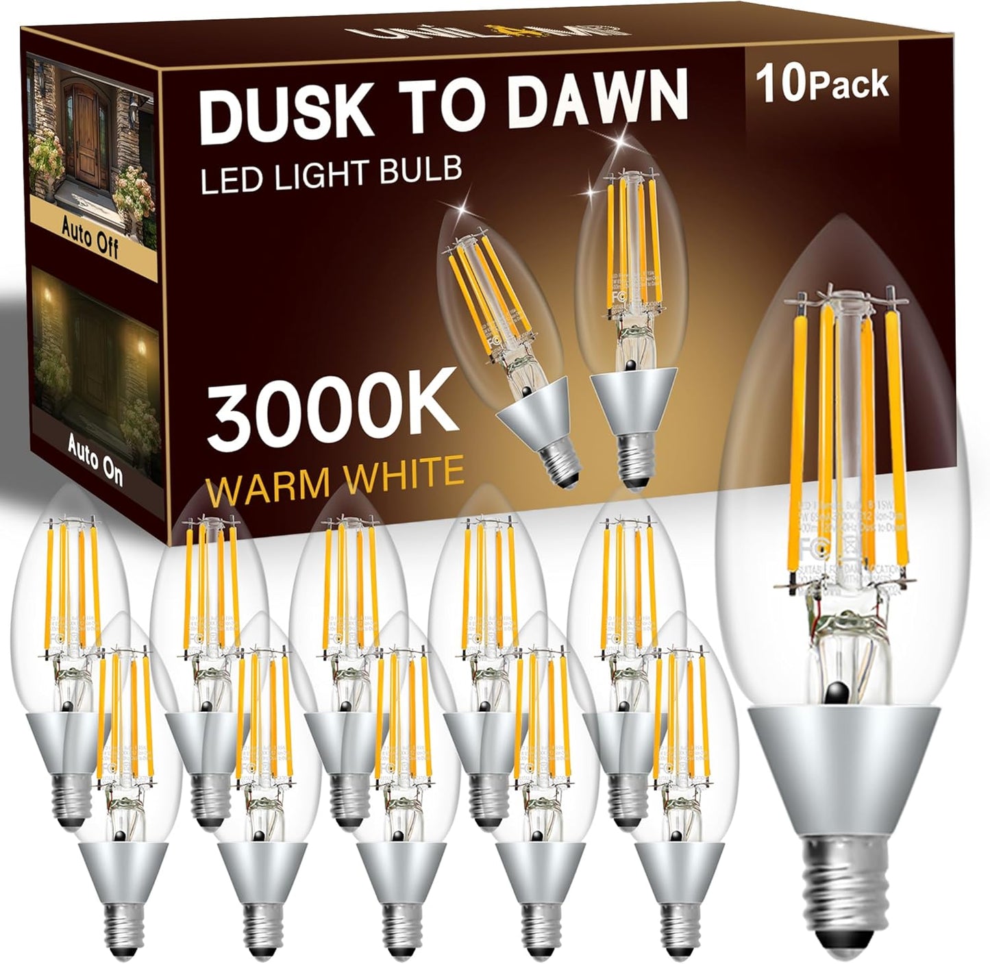 Dusk to Dawn LED Outdoor Light Bulb with Photocell Sensor