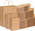 Brown Kraft Paper Bags 180pcs Assorted Sizes - Value Pack